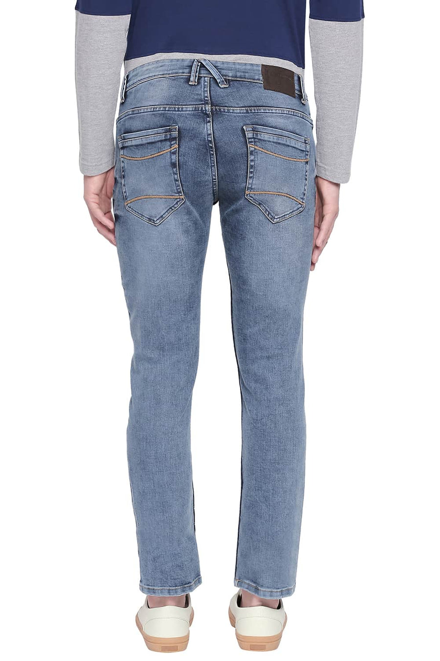 BASICS BLADE FIT DUSTY DLUE STRETCH JEANS