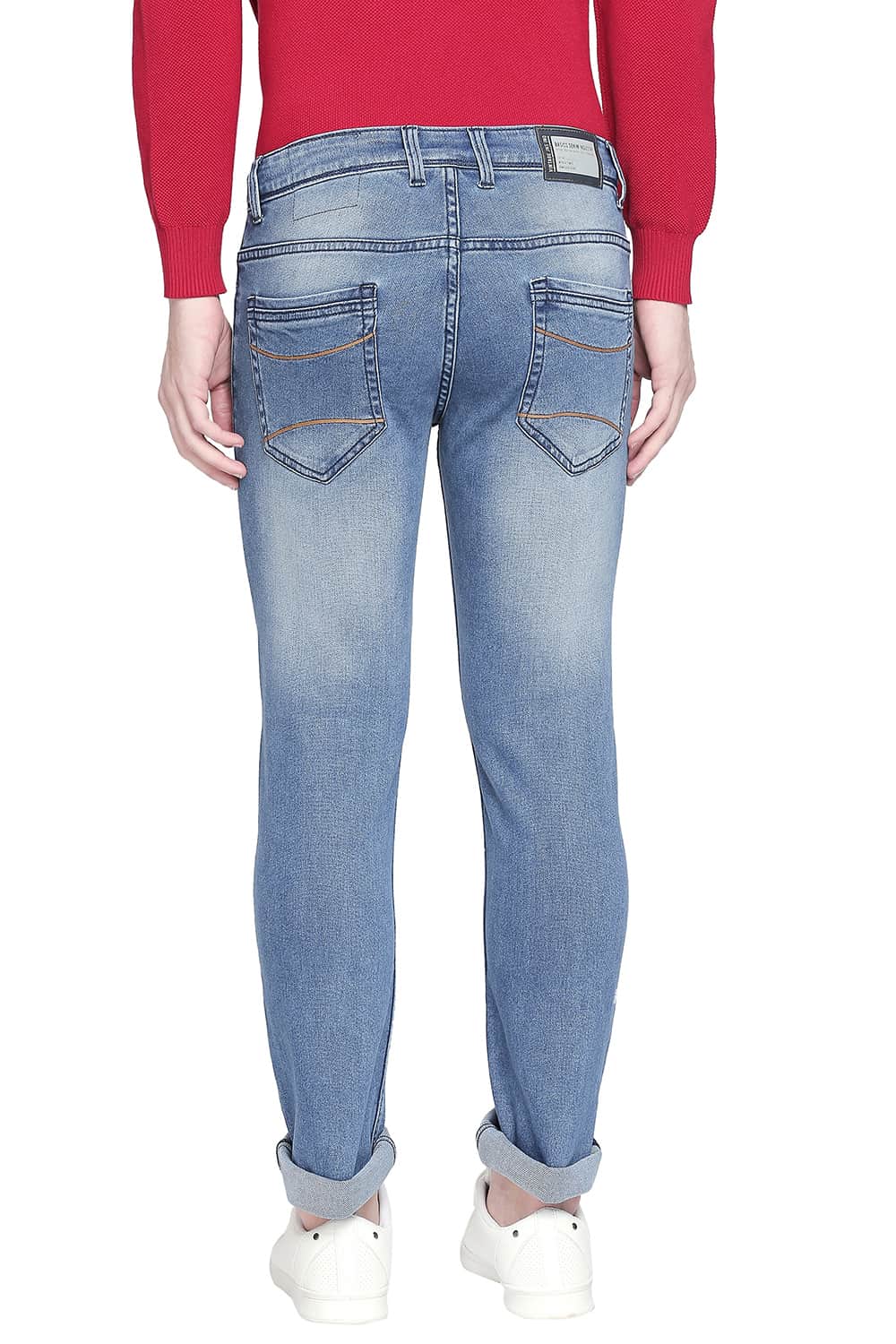 BASICS TORQUE FIT CAPTAIN BLUE STRETCH JEANS