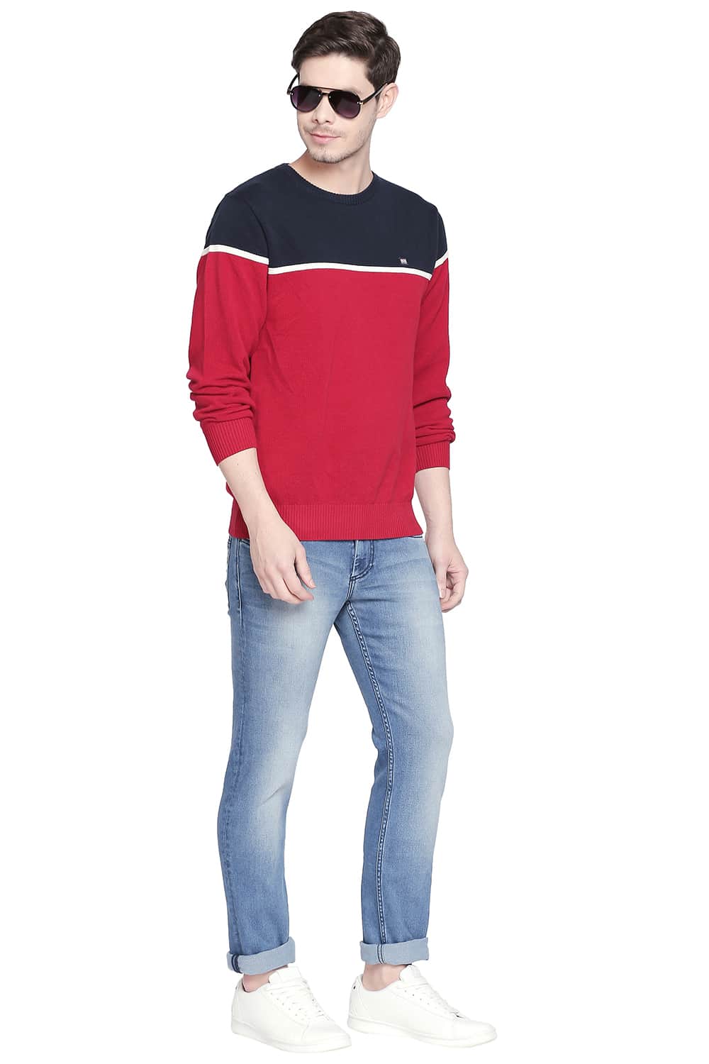 BASICS TORQUE FIT CAPTAIN BLUE STRETCH JEANS