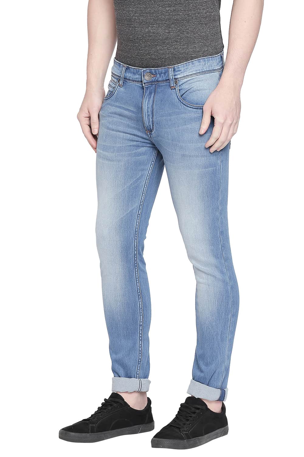 BASICS BLADE FIT CORONET BLUE STRETCH JEANS