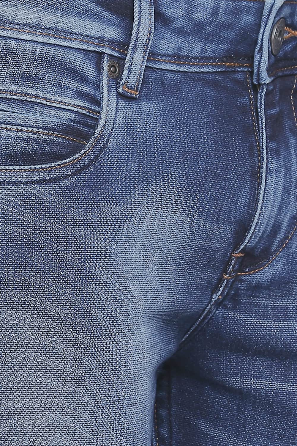 BASICS TORQUE FIT ENSIGN BLUE STRETCH JEANS