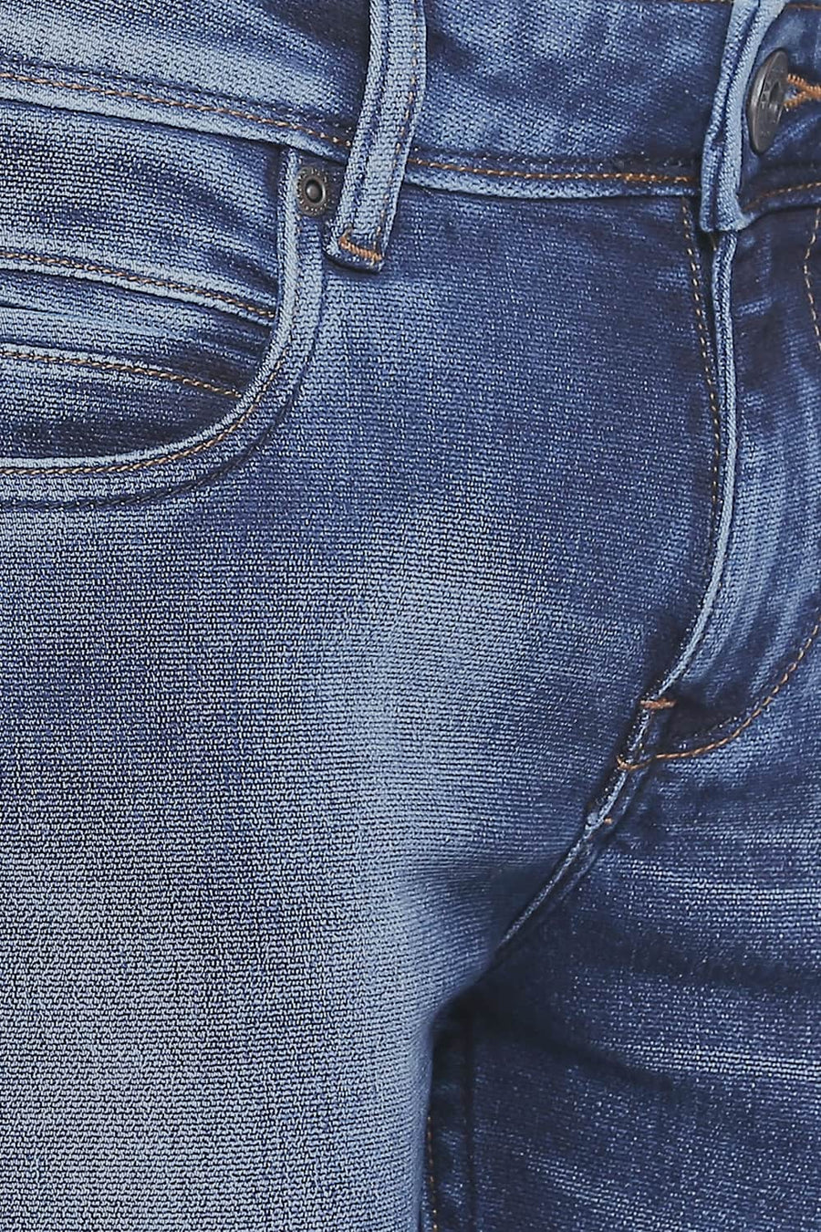 BASICS TORQUE FIT ENSIGN BLUE STRETCH JEANS