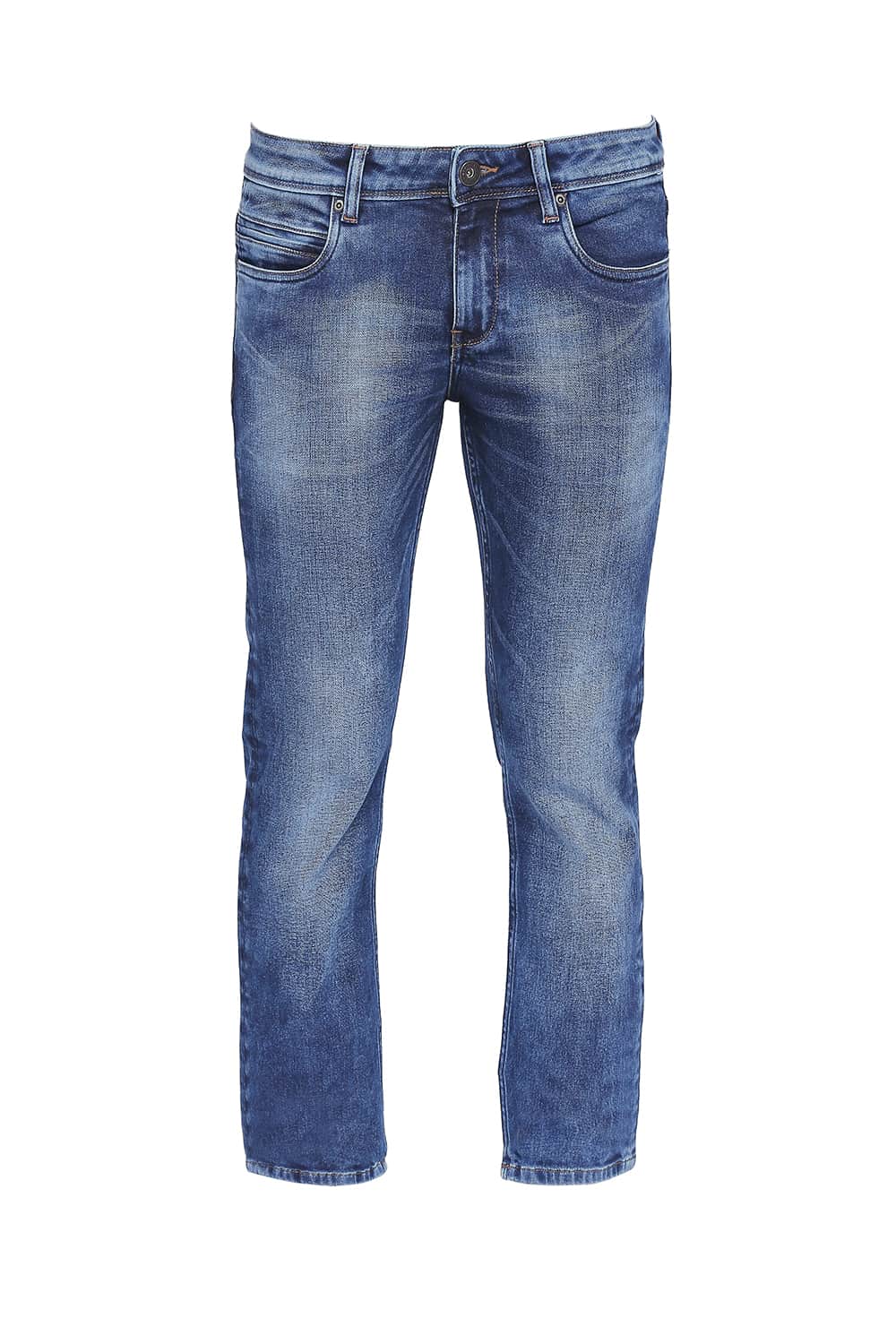 BASICS TORQUE FIT ENSIGN BLUE STRETCH JEANS