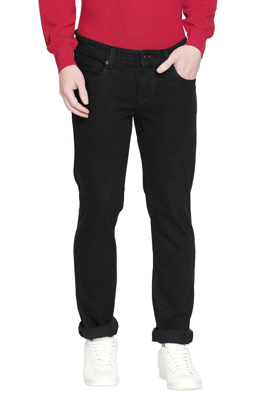 BASICS TORQUE FIT PIRATE BLACK STRETCH JEANS