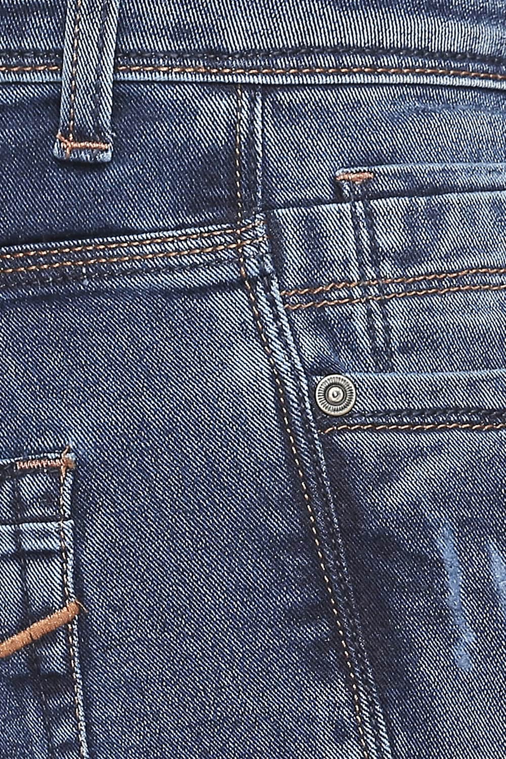 BASICS TORQUE FIT MOROCCAN BLUE STRETCH JEANS