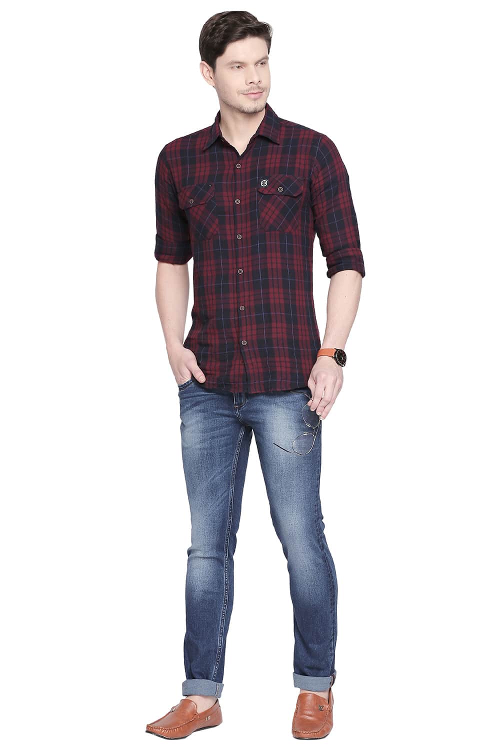 BASICS TORQUE FIT MOROCCAN BLUE STRETCH JEANS