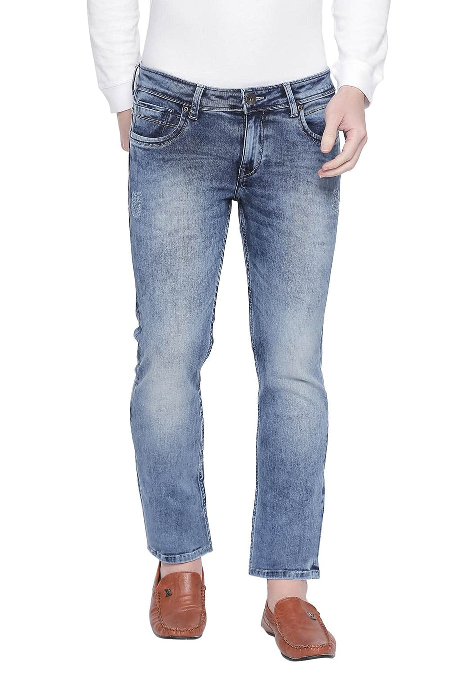 BASICS TORQUE FIT CORONET BLUE STRETCH JEANS