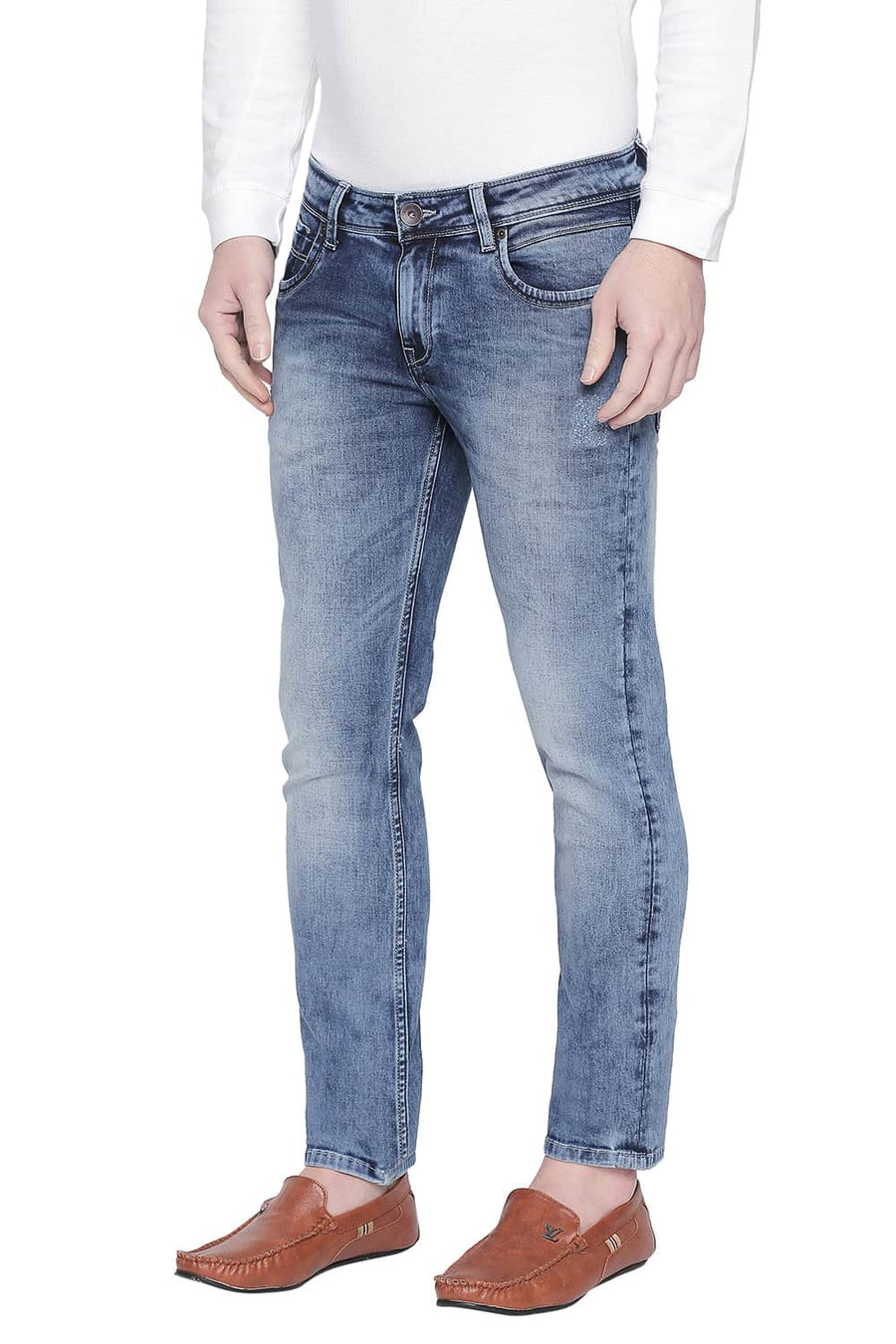 BASICS TORQUE FIT CORONET BLUE STRETCH JEANS
