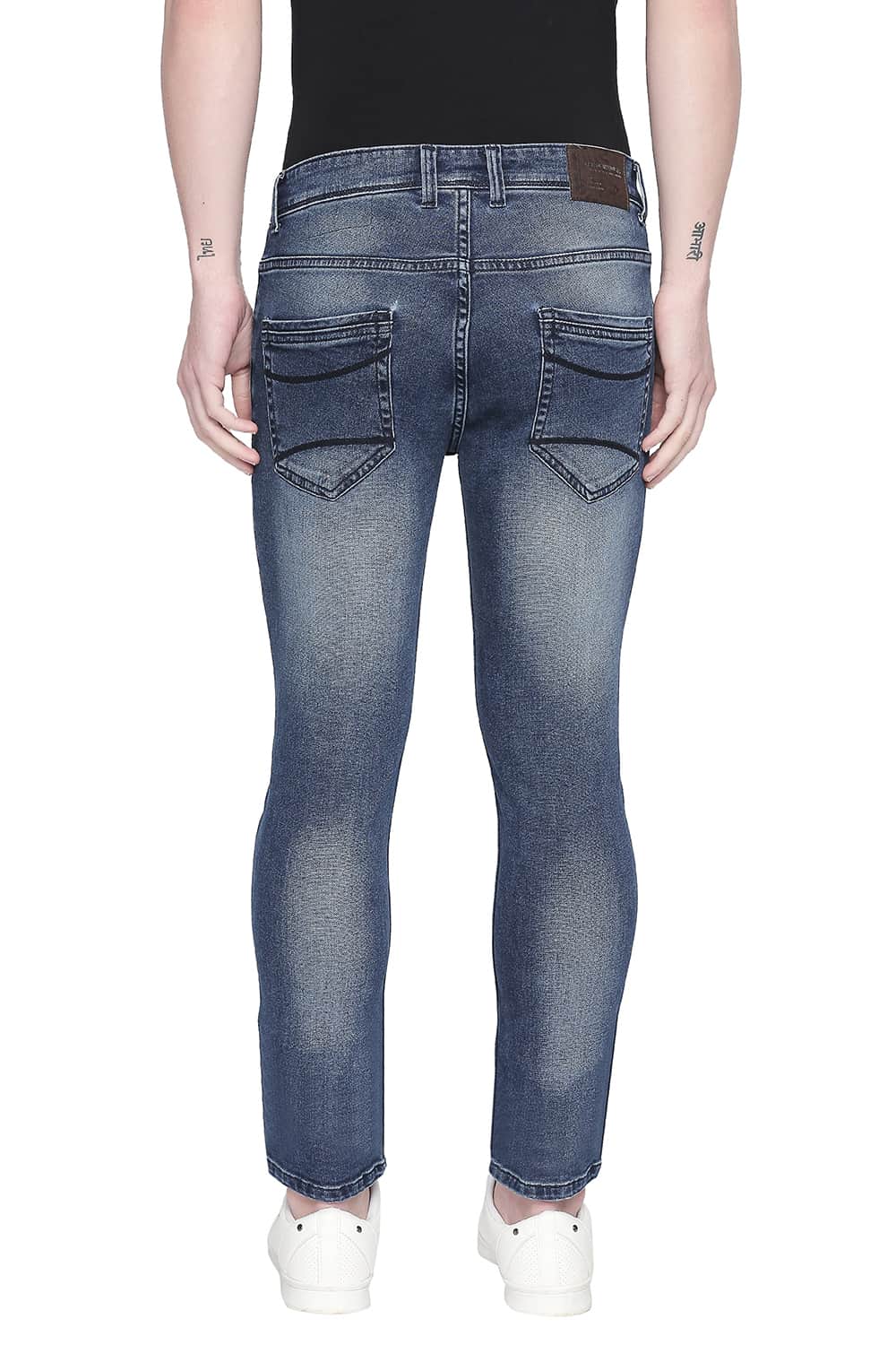 BASICS TORQUE FIT ENSIGN BLUE STRETCH JEANS