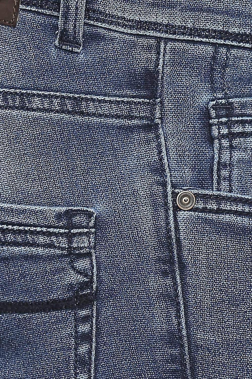 BASICS TORQUE FIT ENSIGN BLUE STRETCH JEANS