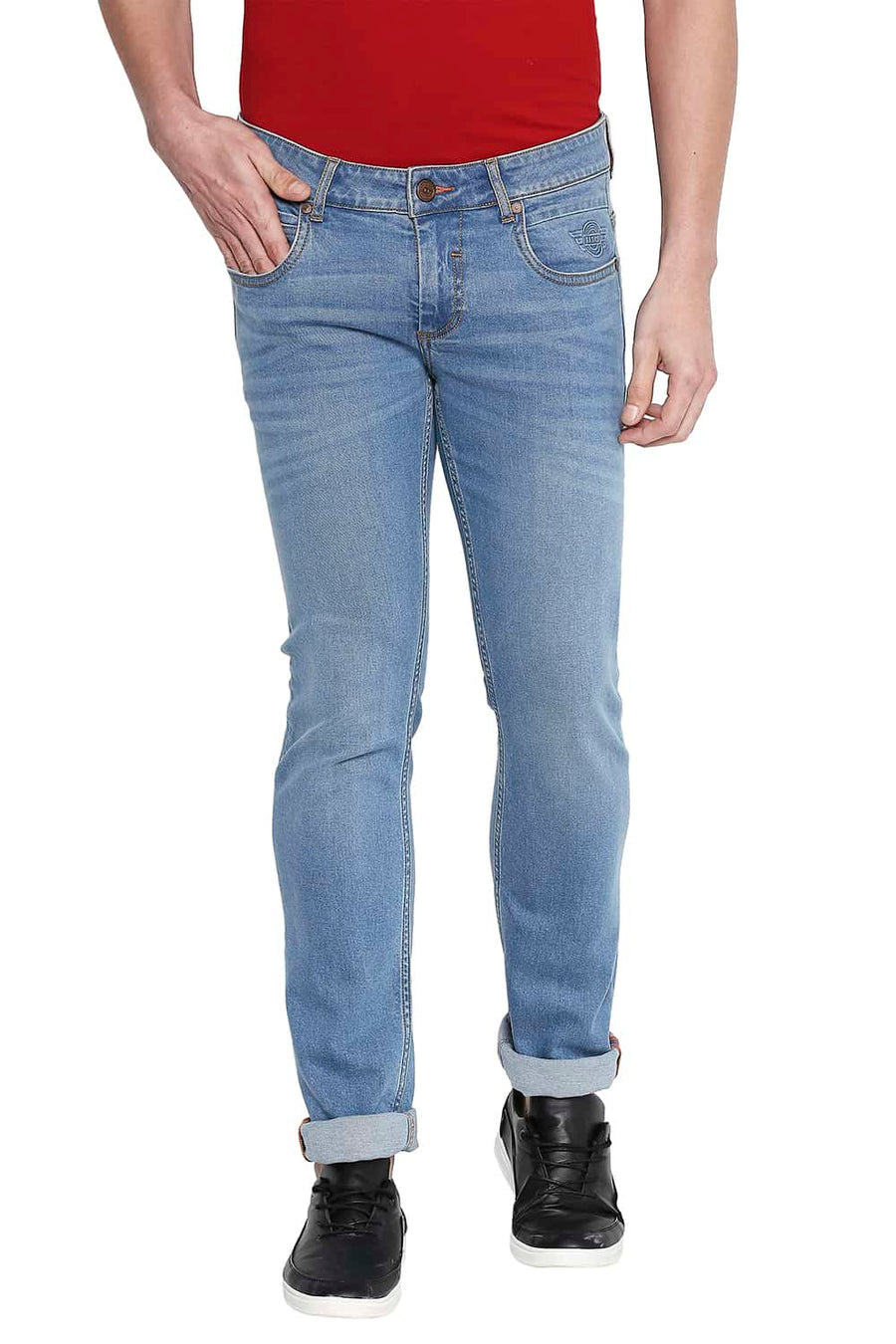BASICS TORQUE FIT BLUE SHADOW STRETCH JEANS