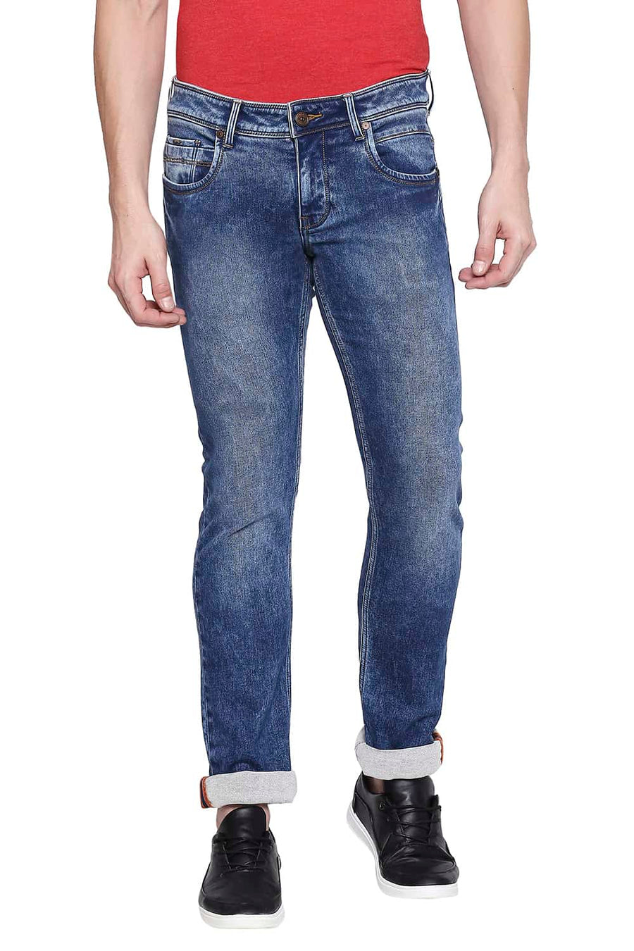 BASICS TORQUE FIT BLUE HORIZON STRETCH JEANS