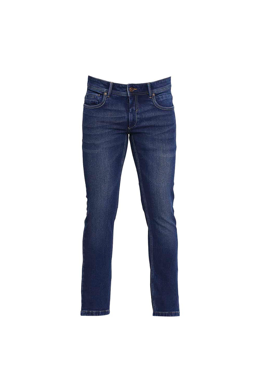 BASICS TORQUE FIT NAVY PEONY STRETCH JEANS