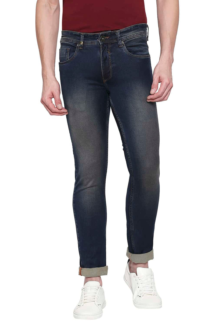 BASICS BLADE FIT MAJOLICA BLUE STRETCH JEANS