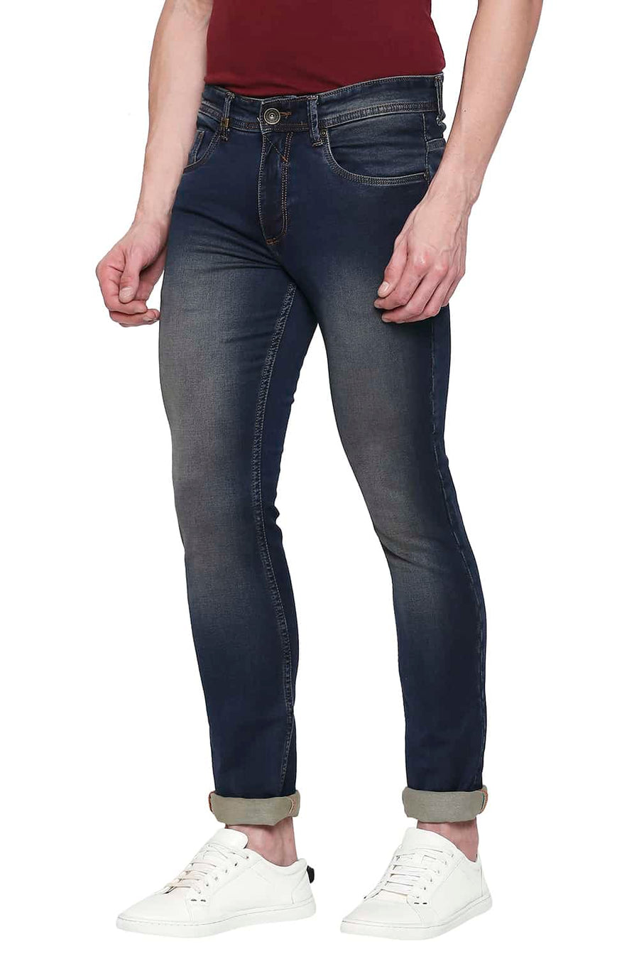 BASICS BLADE FIT MAJOLICA BLUE STRETCH JEANS