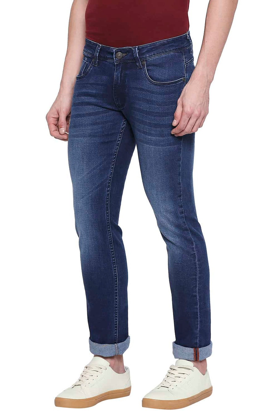 BASICS TORQUE FIT MEDIEVAL BLUE STRETCH JEANS