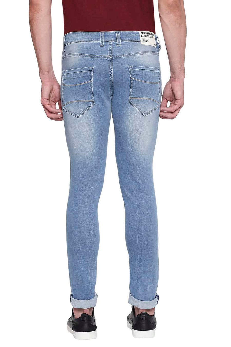 BASICS BLADE FIT INFINITY BLUE STRETCH JEANS