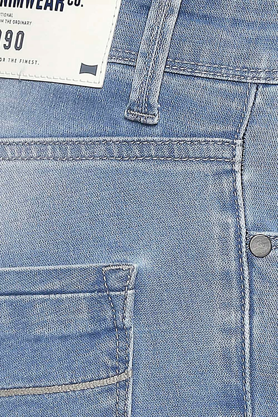 BASICS BLADE FIT INFINITY BLUE STRETCH JEANS