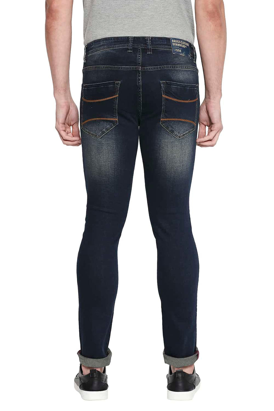 BASICS BLADE FIT BLACK IRISH STRETCH JEANS