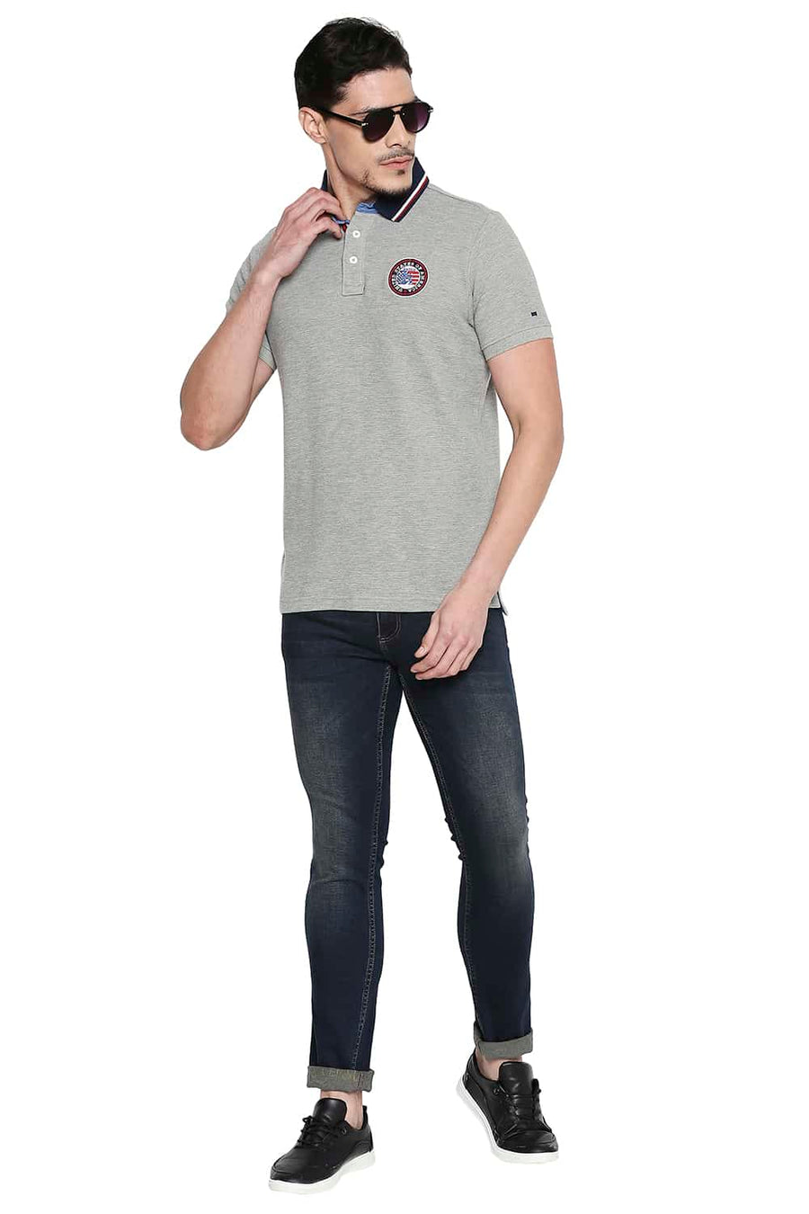 BASICS BLADE FIT BLACK IRISH STRETCH JEANS