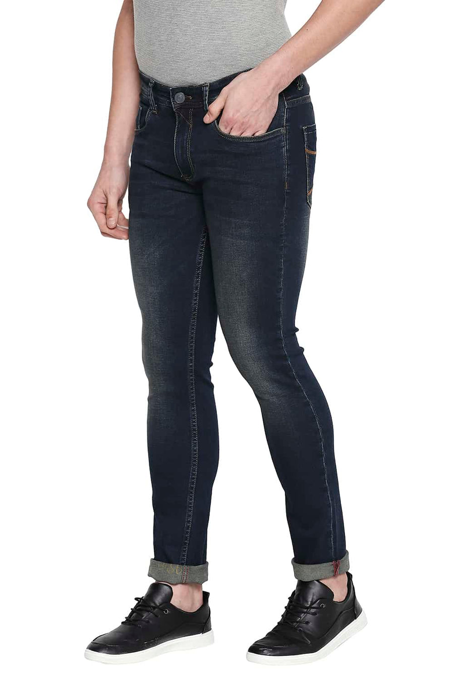 BASICS BLADE FIT BLACK IRISH STRETCH JEANS