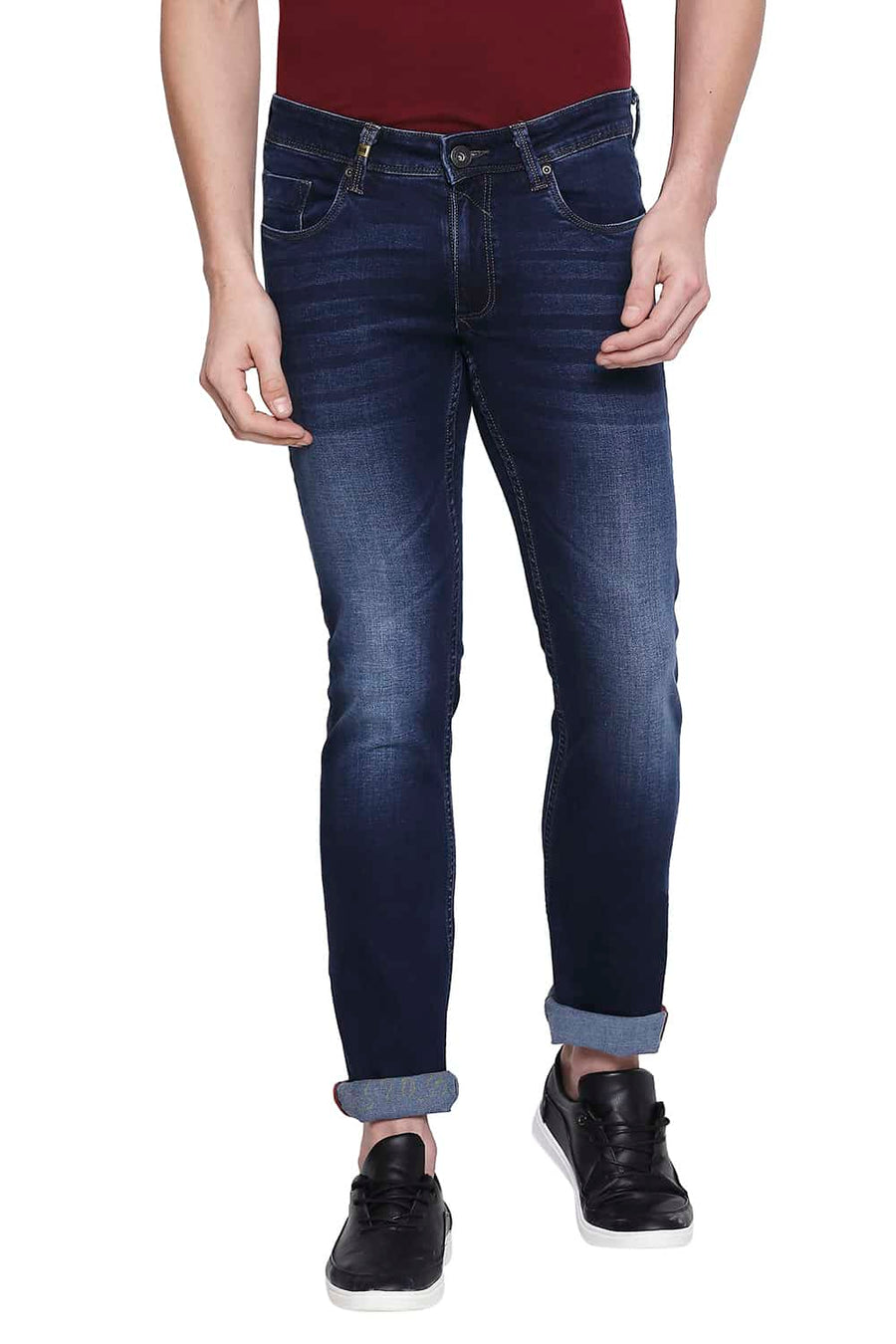BASICS TORQUE FIT INSIGNIA BLUE STRETCH JEANS