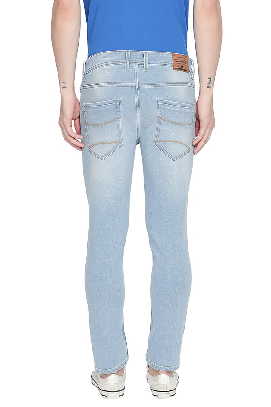 BASICS BLADE FIT BLUE FOG STRETCH JEAN