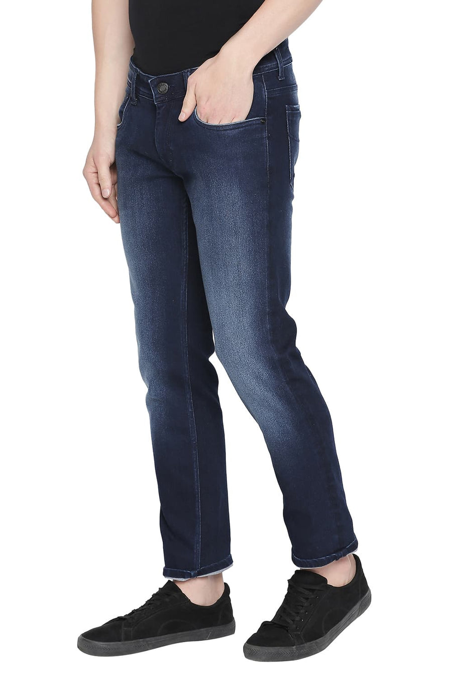 BASICS TORQUE FIT BLACK IRIS STRETCH JEAN