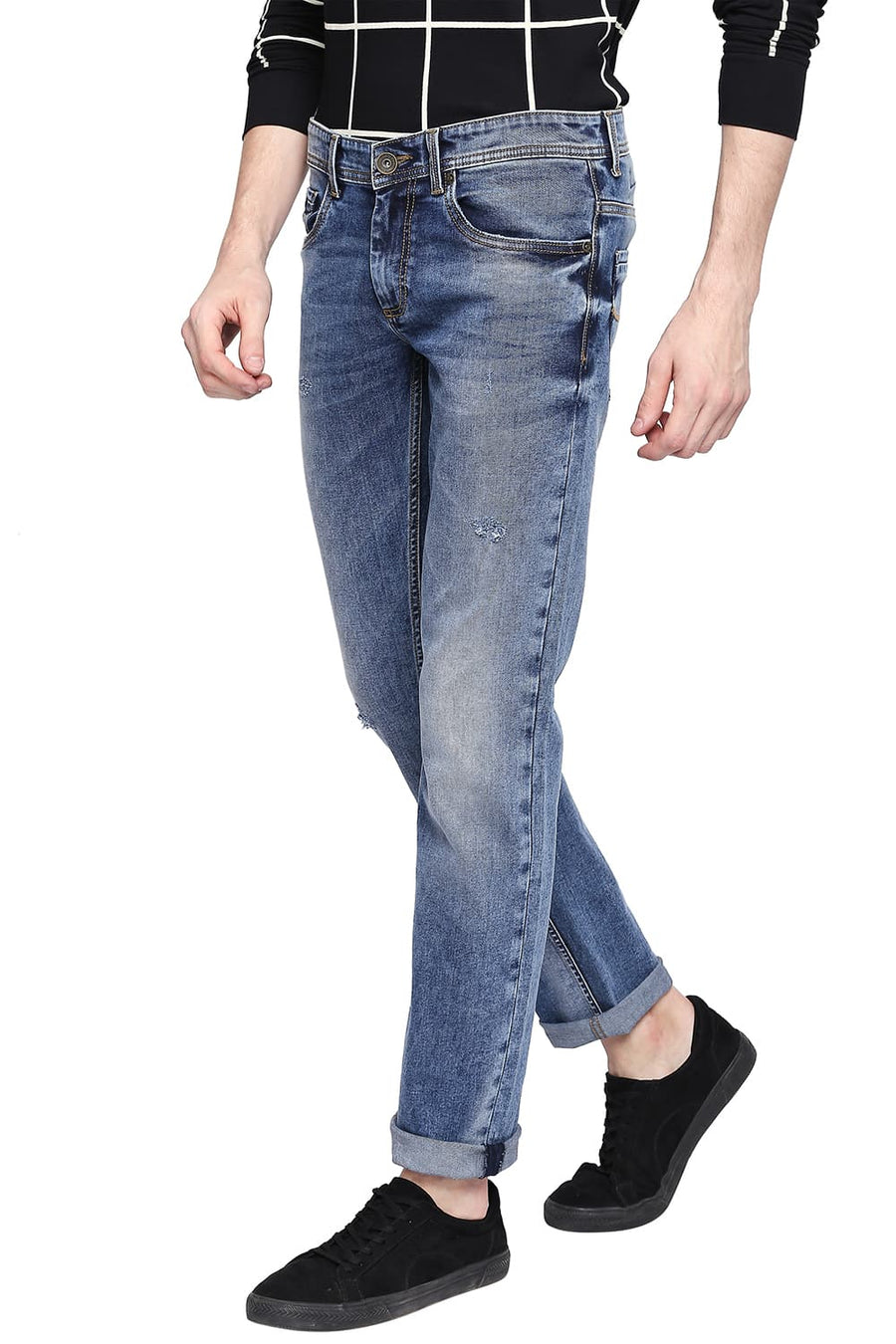 BASICS TORQUE FIT INFINITY INDIGO STRETCH JEANS