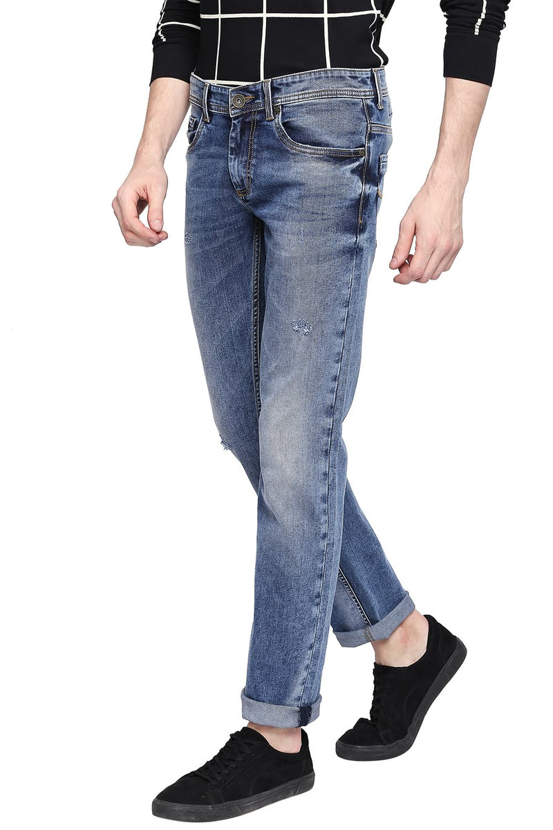 BASICS TORQUE FIT INDIGO STRETCH JEANS