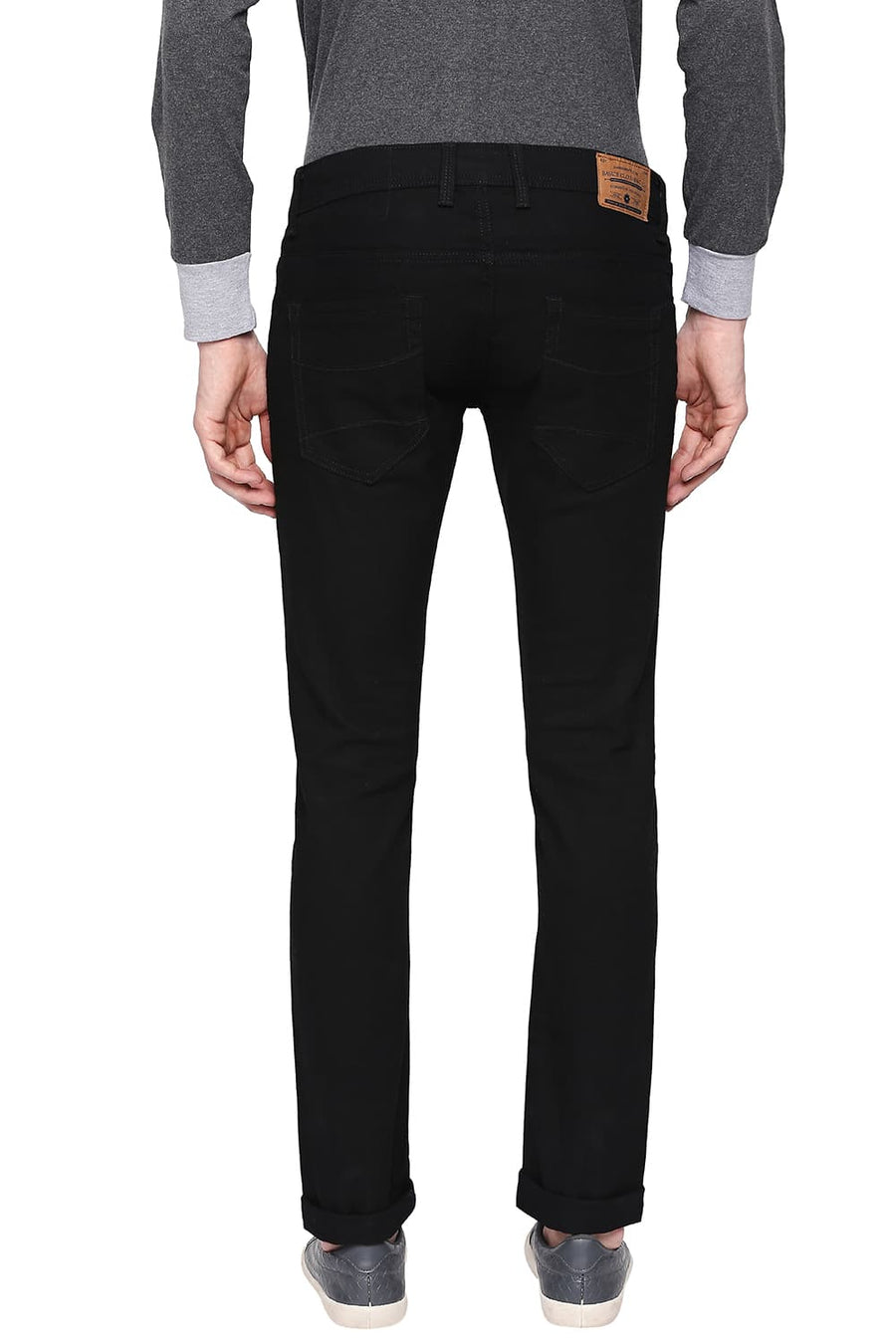 BASICS BLADE FIT JET BLACK INDIGO STRETCH JEANS