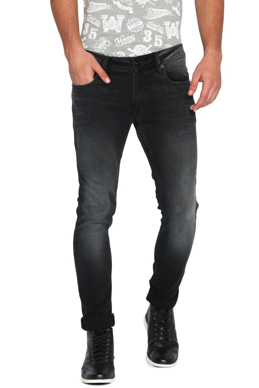 BASICS BLADE FIT PIRATE STRETCH JEANS