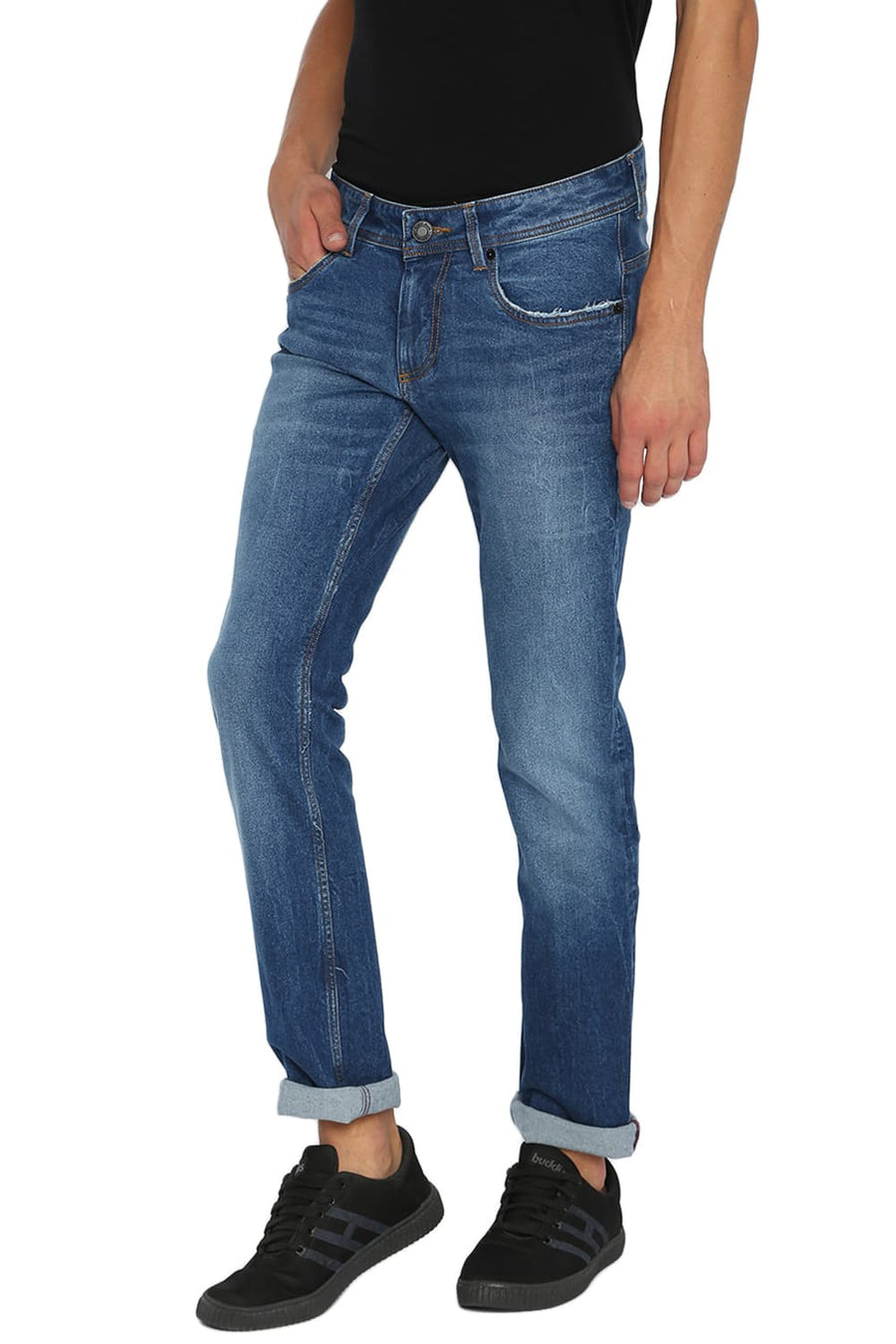 BASICS TORQUE FIT BIJOU BLUE INDIGO STRETCH JEANS