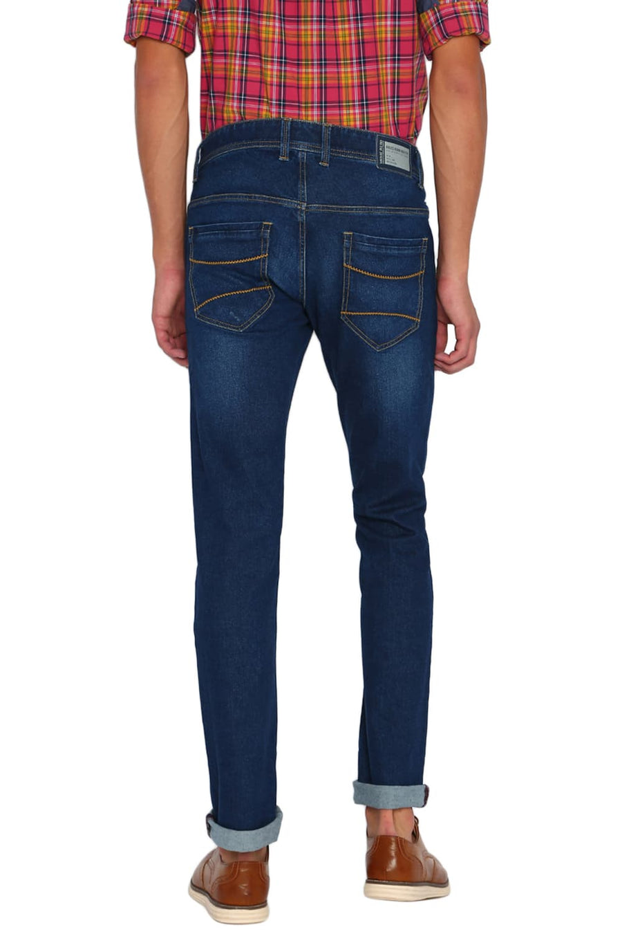 BASICS TORQUE FIT TRUE NAVY INDIGO STRETCH JEANS