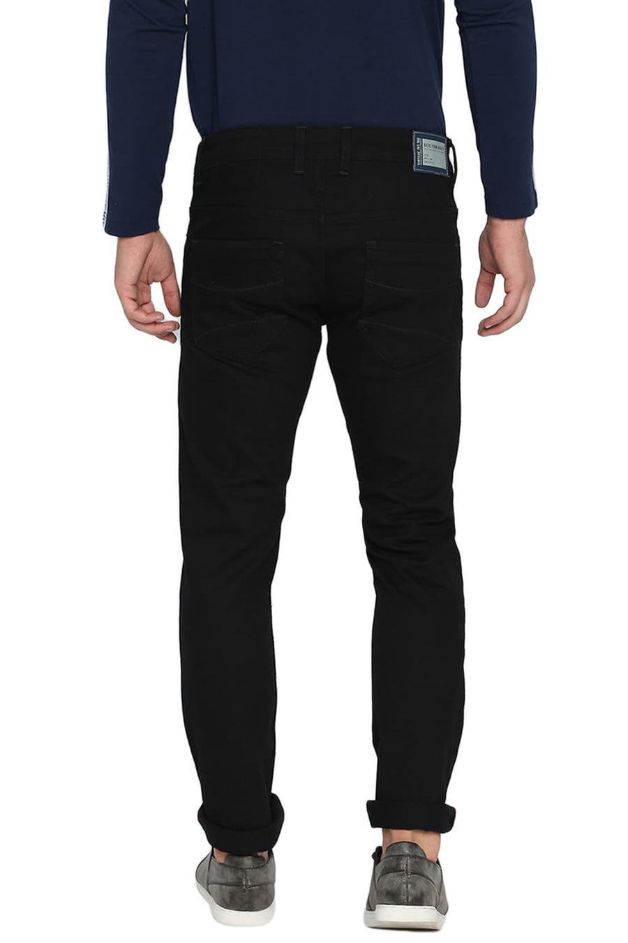 BASICS TORQUE FIT JET BLACK INDIGO STRETCH JEANS