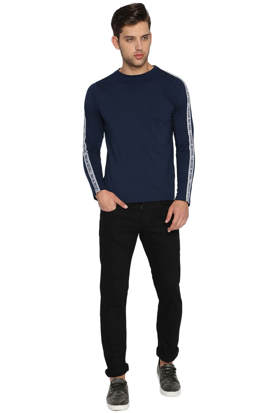 BASICS TORQUE FIT JET BLACK INDIGO STRETCH JEANS