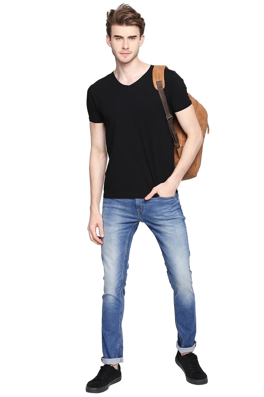 BASICS BLADE FIT ENSIGN BLUE INDIGO STRETCH JEANS