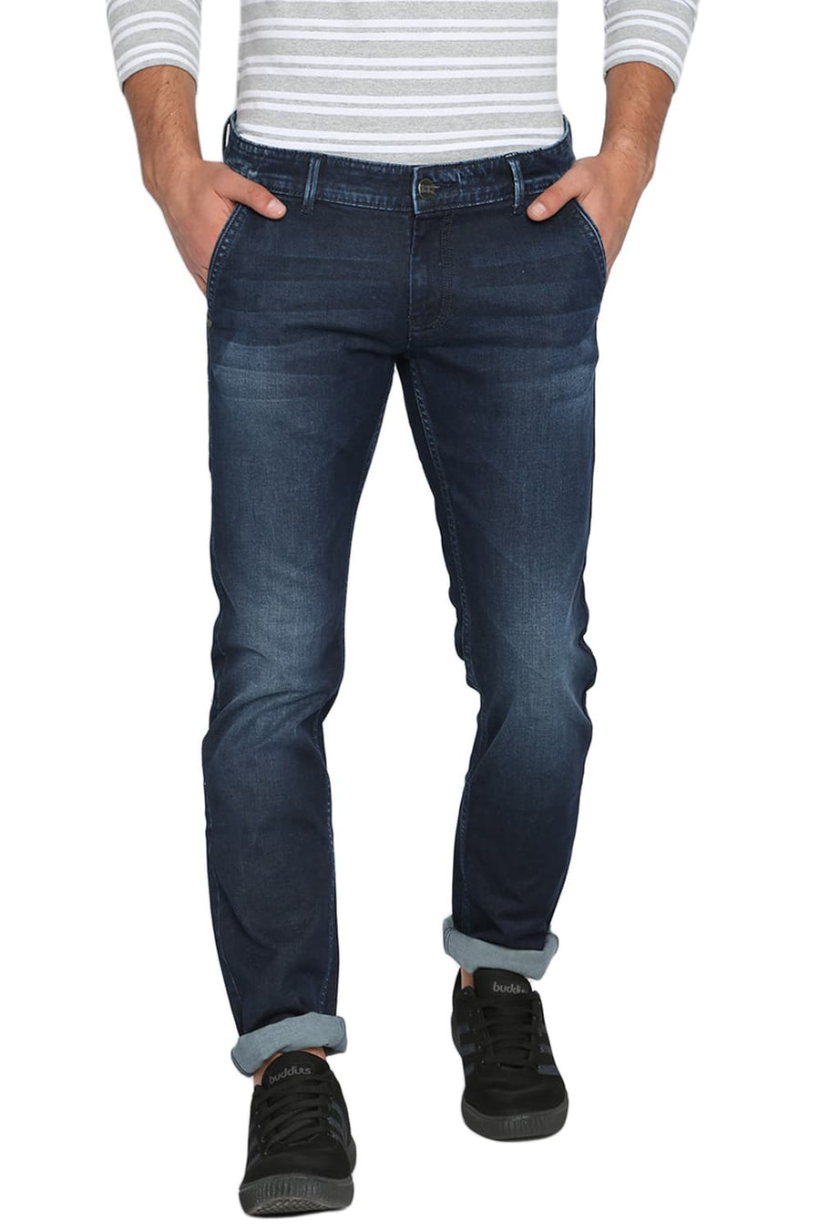 BASICS TORQUE FIT INDIA INK STRETCH JEANS