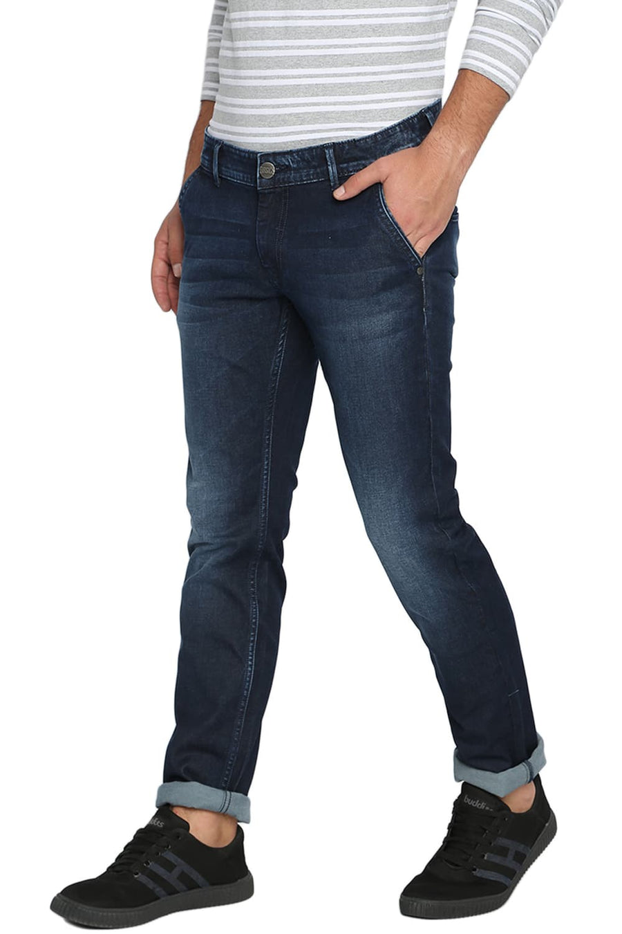 BASICS TORQUE FIT INDIA INK STRETCH JEANS
