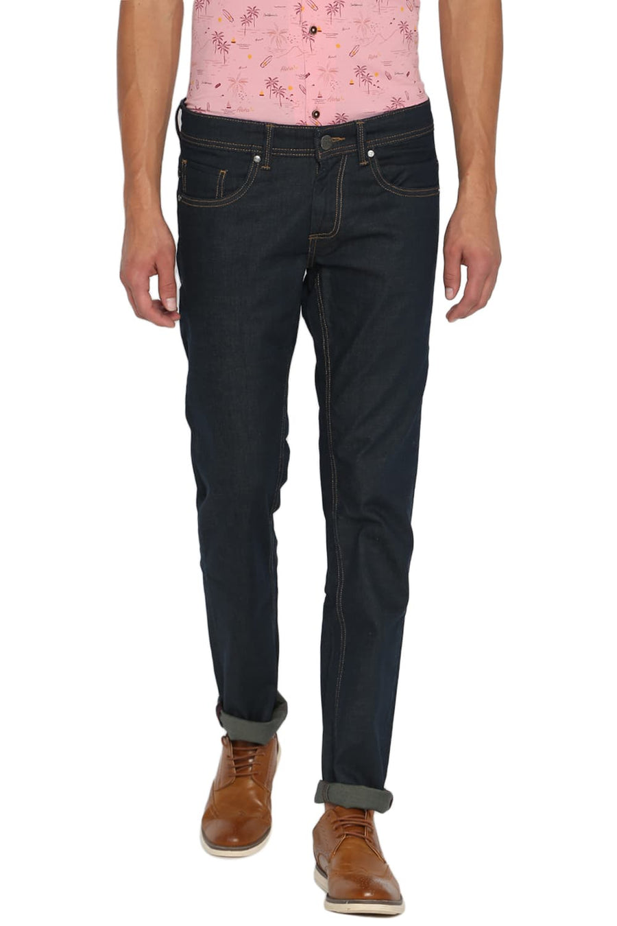 BASICS TORQUE FIT DARK SLATE STRETCH JEANS