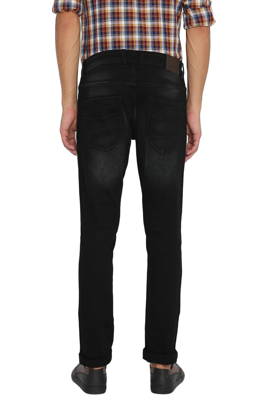 BASICS BLADE FIT JET BLACK STRETCH JEANS