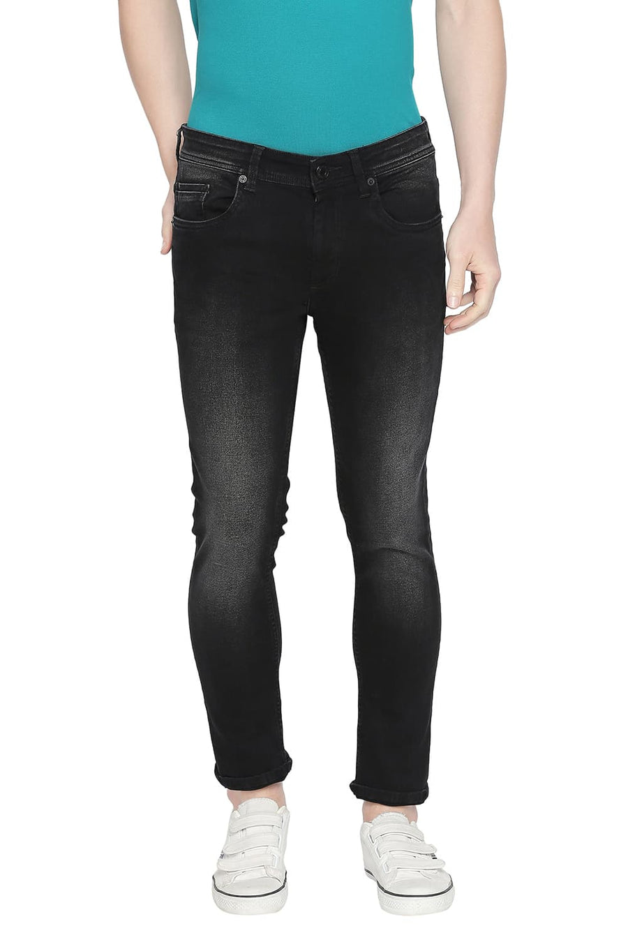 BASICS BLADE FIT ANTHRACITE STRETCH JEAN