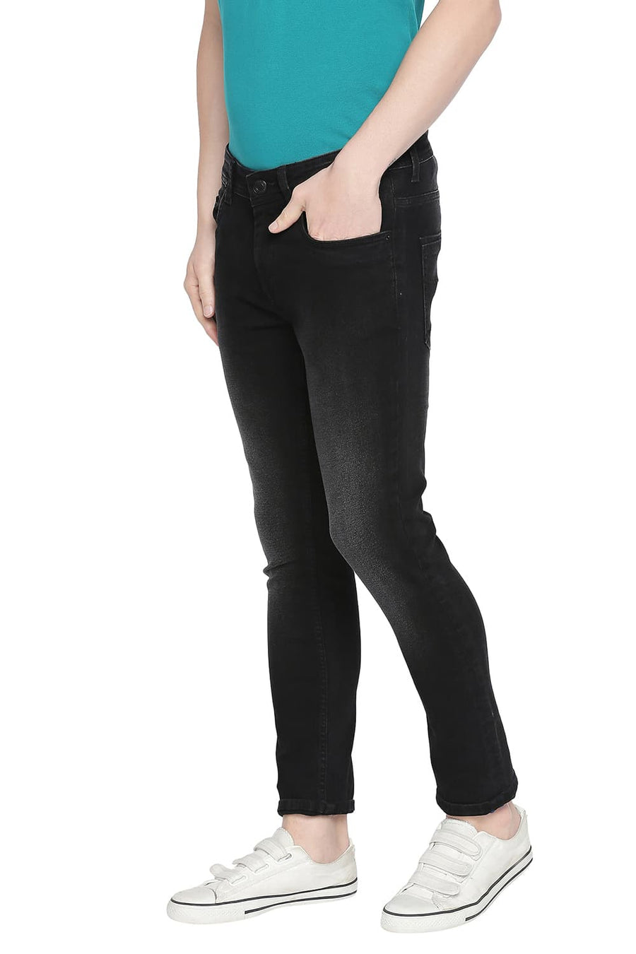 BASICS BLADE FIT ANTHRACITE STRETCH JEAN