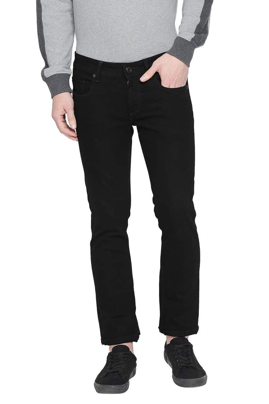 BASICS TORQUE FIT ANTHRACITE STRETCH JEAN