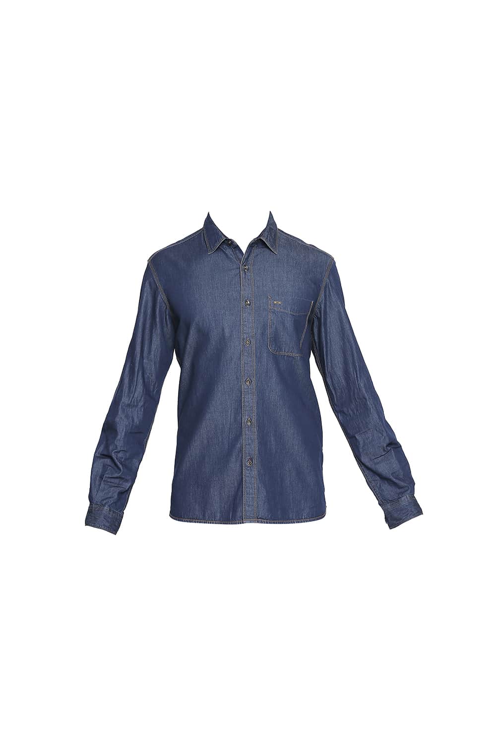 BASICS SLIM FIT MOOD INDIGO TWILL SHIRT