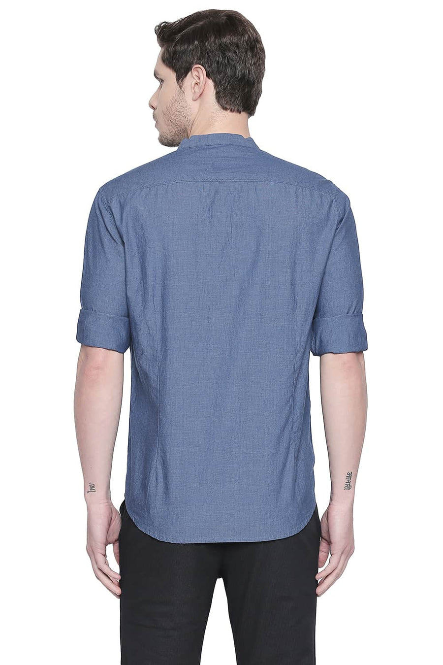 BASICS SLIM FIT MOONLIGHT BLUE SHIRT