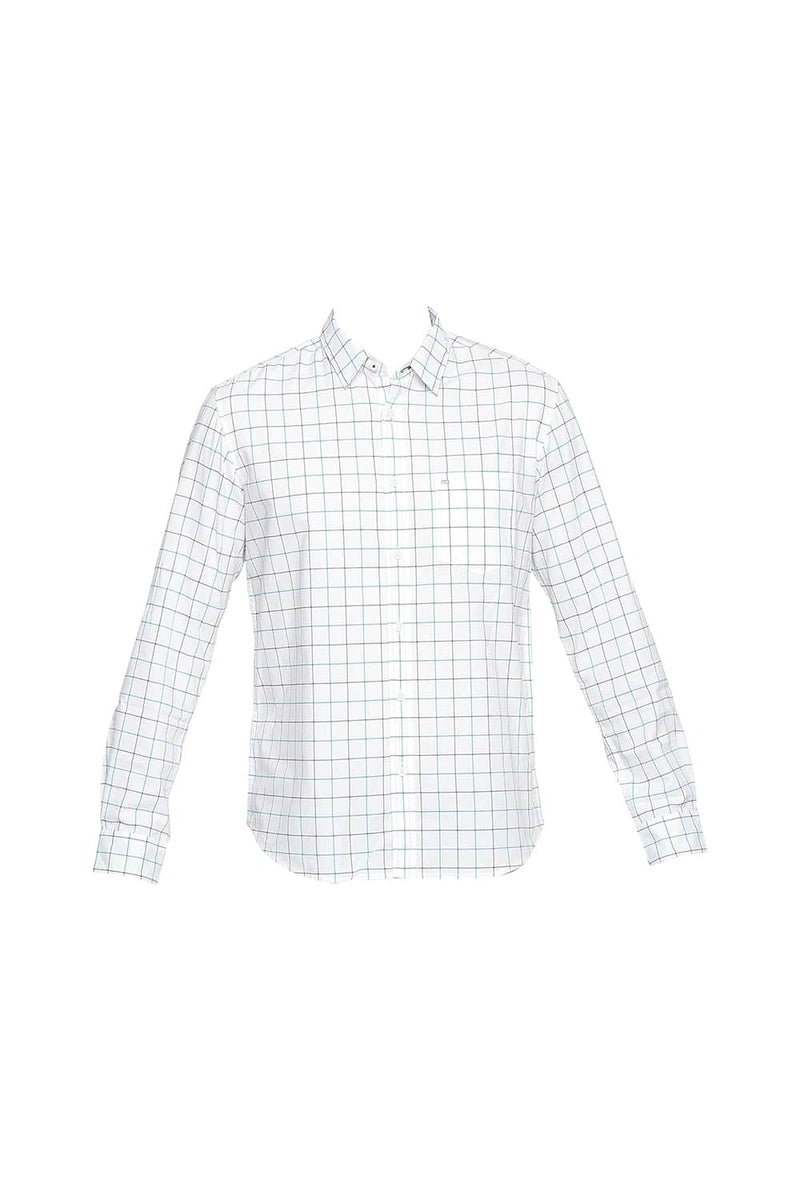 BASICS SLIM FIT OXFORD CHECKS SHIRT