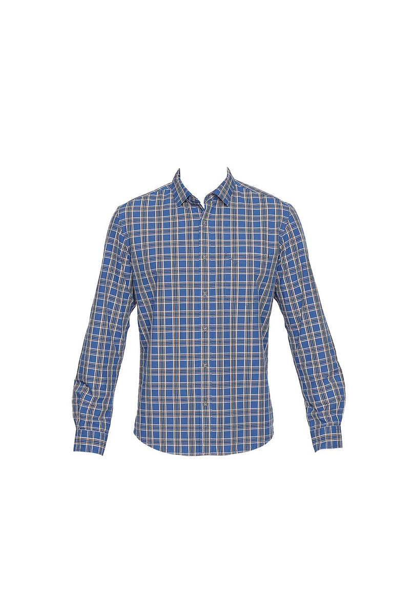 BASICS SLIM FIT CHECKS SHIRT