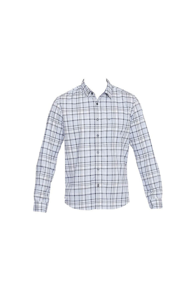 BASICS SLIM FIT OXFORD CHECKS SHIRT