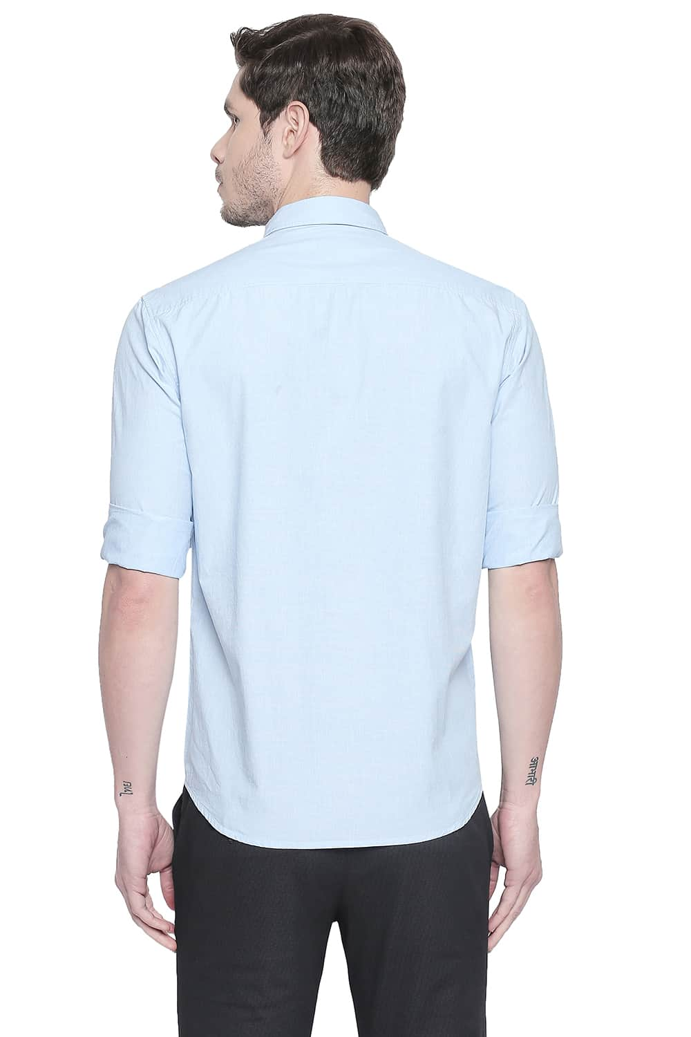 BASICS SLIM FIT FIL A FIL SHIRT